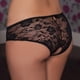 thumbnail image 3 of Gibobby Ropa Interior Elástica para Mujer Bragas Tanga encaje, ropa interior femenina, Mini Tanga sin costuras, calzoncillos transpirables tiro bajo, lencería brasileña para mujer（Negro， 2XL), 3 of 5