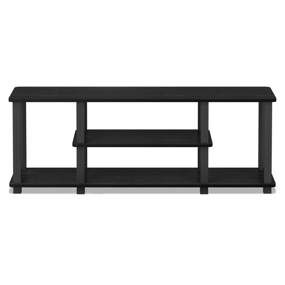 Furinno TURN-S-TUBE Wood Entertainment TV Stand for TV up to 50" in Black