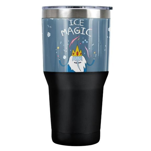 Adventure Time Ice Magic Stainless Steel Tumbler 30 oz Coffee Travel Cup, Vacuum Insulated & Double Wall with Leakproof Sliding Lid