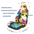 thumbnail image 5 of Cat Art Cute Pop Kitty Car Seat Covers Stretch Car Seat Protectors Universal Fit, 5 of 7