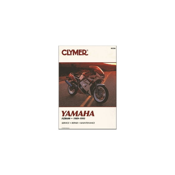 Clymer Repair/Service Manual '89-93 Yamaha FZR600 (M396)