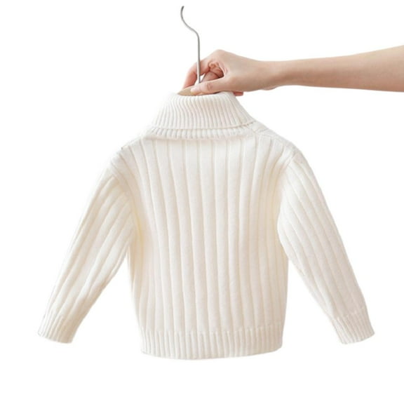 Esaierr Kids Toddler Pullover Sweaters for Boys Girls,Kids Boys Girls Knit Clothes Chunky Pullover Spring Fall Winter Turtleneck Jumper