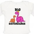 thumbnail image 4 of Inktastic Big Sistersaurus with Cute Sibling Dinosaurs Girls Long Sleeve Baby Bodysuit, 4 of 5