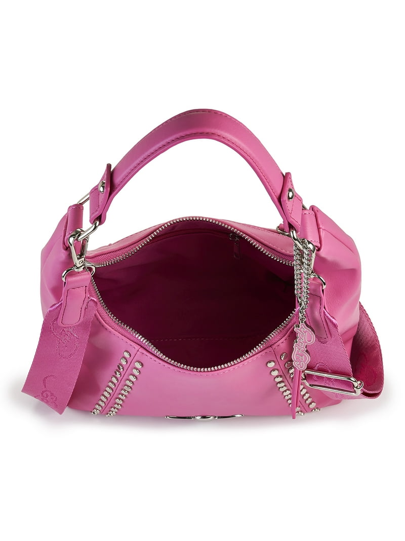 Ed Hardy Lorna Hobo Crossbody Bag - Stylish Skull Hardware