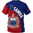 thumbnail image 3 of Custom Samoa Shirt for Men Samoa Island Polynesian Samoan T-Shirt, American Samoa Shirts American Samoa Coat of arms Flag (4XL), 3 of 5