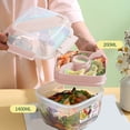 thumbnail image 3 of Aidoshy Salad Lunch Container To Go, 52-oz Salad Bowls with 5 Compartments, Salad Dressings Container for Salad Toppings, Snacks, Men, Women, 3 of 7