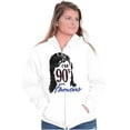 thumbnail image 3 of Retro Funny I'm 90s Famous Humor Unisex Fleece Graphic Zip Up Hoodie Brisco Brands 4X, 3 of 5