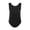 Black, variant on Coerni Girls Swimsuit One Piece Solid Color Ruched Bathing Suit Teen Girls' Padded Swimwear Toddler Full Coverage Swimming Suits