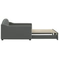 thumbnail image 2 of vidaXL Daybed with Trundle Dark Grey 100x190 cm Fabric, 2 of 5