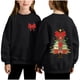 thumbnail image 2 of Cowsor Girls Sweatshirts Kids Cute Graphic Crewneck Pullover Tops Xmas Long Sleeve Holiday Shirts, 2 of 7