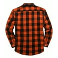 thumbnail image 3 of 4X-5X Plus Size Shirts for Men with Pockets Big & Tall Long Sleeve Tshirts Shirt Mens Casual Plaid Printed Button-Down Collared Work Shackets Tops, 3 of 3