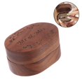 thumbnail image 3 of Wedding Ring Boxwooden Vintage Ring Holder Walnut Jewelry Storage Box, 3 of 5