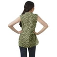 thumbnail image 4 of Moomaya Printed Mandarin Collar Tunic Sleeveless Casual Tank Top Summer Wear, 4 of 6