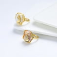 thumbnail image 2 of Geometric Baroque Freshwater Pearl Ring Inlaid Open Adjustable Jewelry Statement Piece Elegant Design Classics, 2 of 5