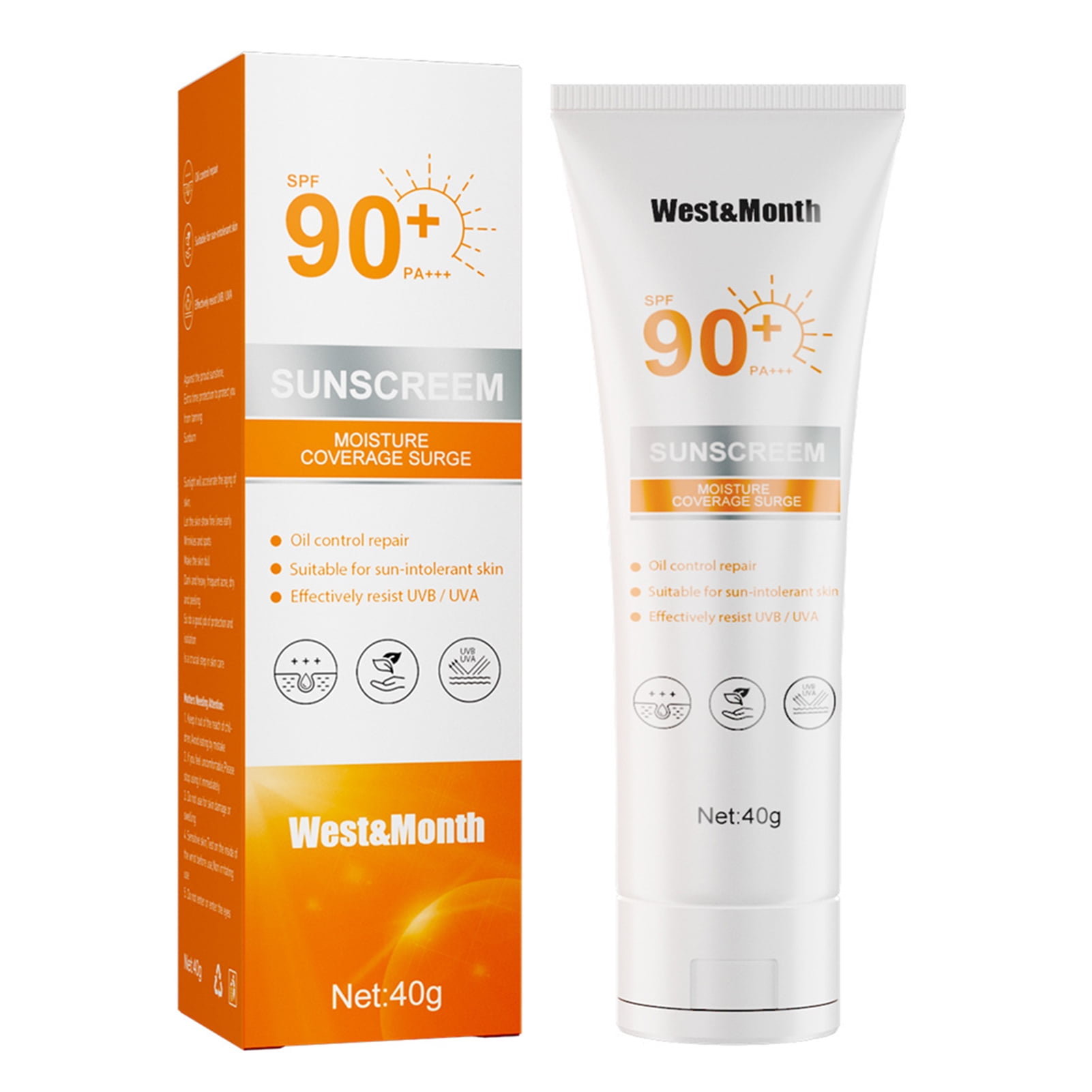 Body Sunscreen SPF 90 Nongreasy Sun Screens Lotion Light and Thin