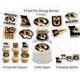 thumbnail image 2 of Suministros De Fiesta De Missouri Para Regalo De Cumpleaños De Fútbol, ​​Pancarta Y Decoración Para Tartas (42 Piezas) (Mizzou Tigers), 2 of 5
