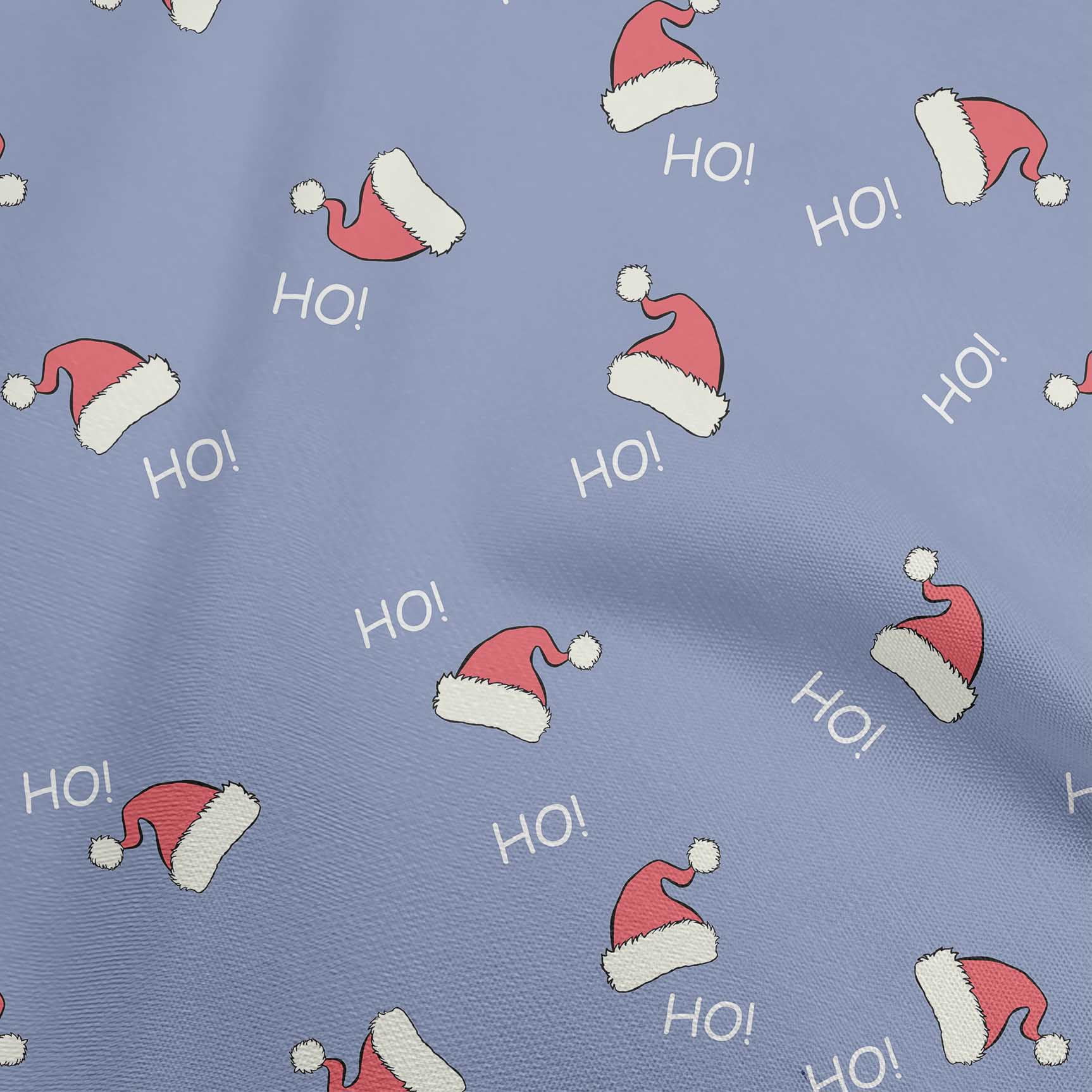 oneOone Cotton Jersey Medium Purple Fabric Christmas Hats Dress Material Fabric Print Fabric By The Yard 58 Inch Wide