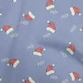 thumbnail image 1 of oneOone Georgette Viscose Medium Purple Fabric Christmas Hats Quilting Supplies Print Sewing Fabric By The Yard 42 Inch Wide, 1 of 4