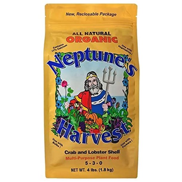 Neptune's Harvest Organic Crab Shell Fertilizer 530 Orange Label