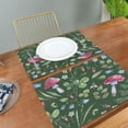 thumbnail image 2 of GZHJMY Placemats Set of 4,Mushrooms Leaves Heat-Resistant Non-Slip Double Sided Washable Kitchen Dining Table Mats for Kitchen Table Decoration, 12"x18", 2 of 6