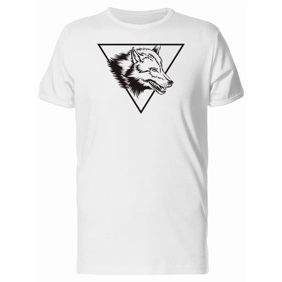 Wolf & Triangle B&W T-Shirt Men -Image by Shutterstock, Male Large