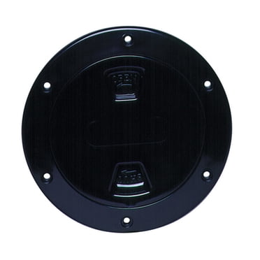 Beckson Screw Out Deck Plate With Standard Trim Ring, Smooth Center, MLAN35-DP60W, DP60-W