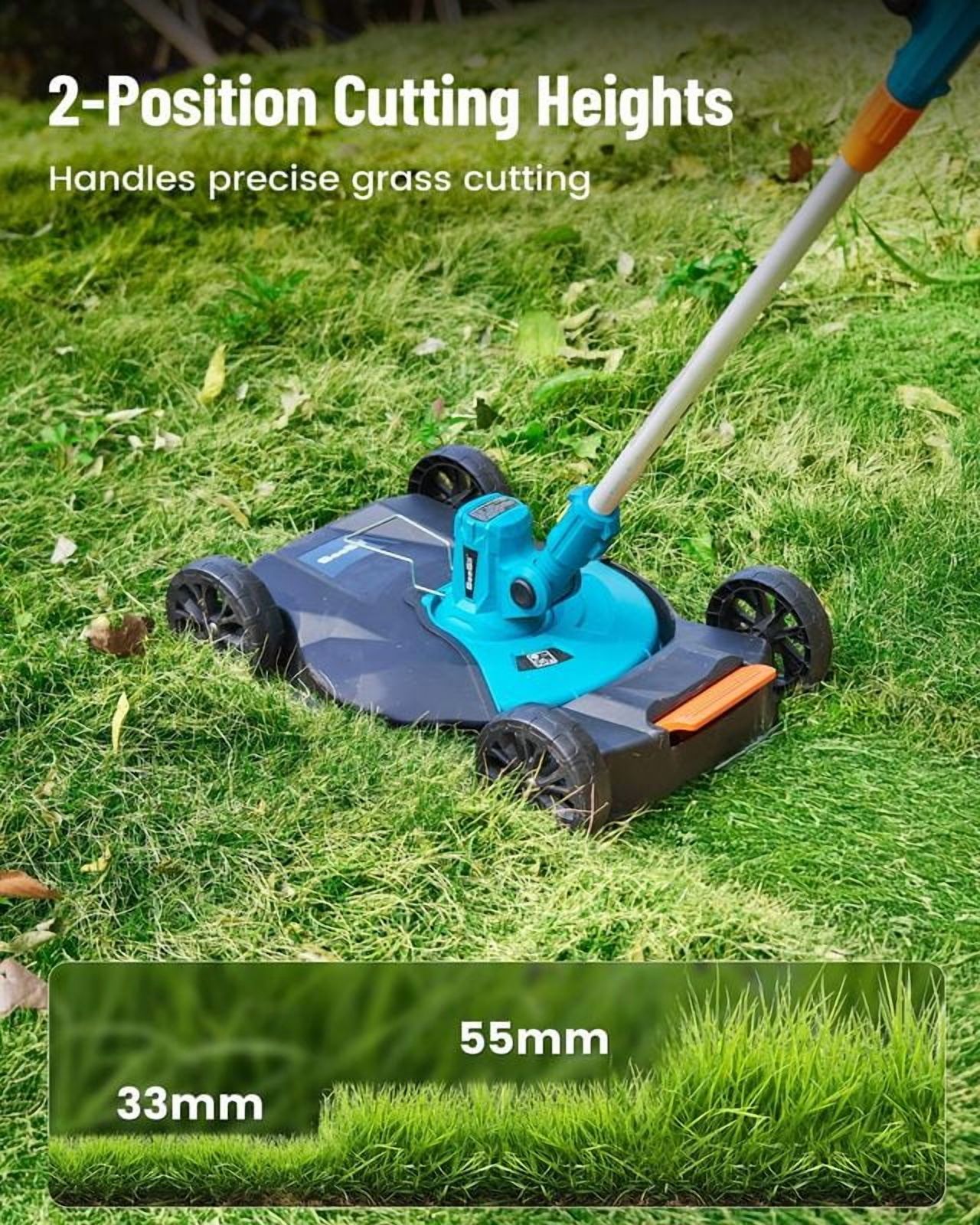 SEESII 3 in 1 Cordless Weed Wacker Grass Eater Electric String Trimmer and Leaf Blower Vacuums Combo Kit 5-Speed for Yard Lawn