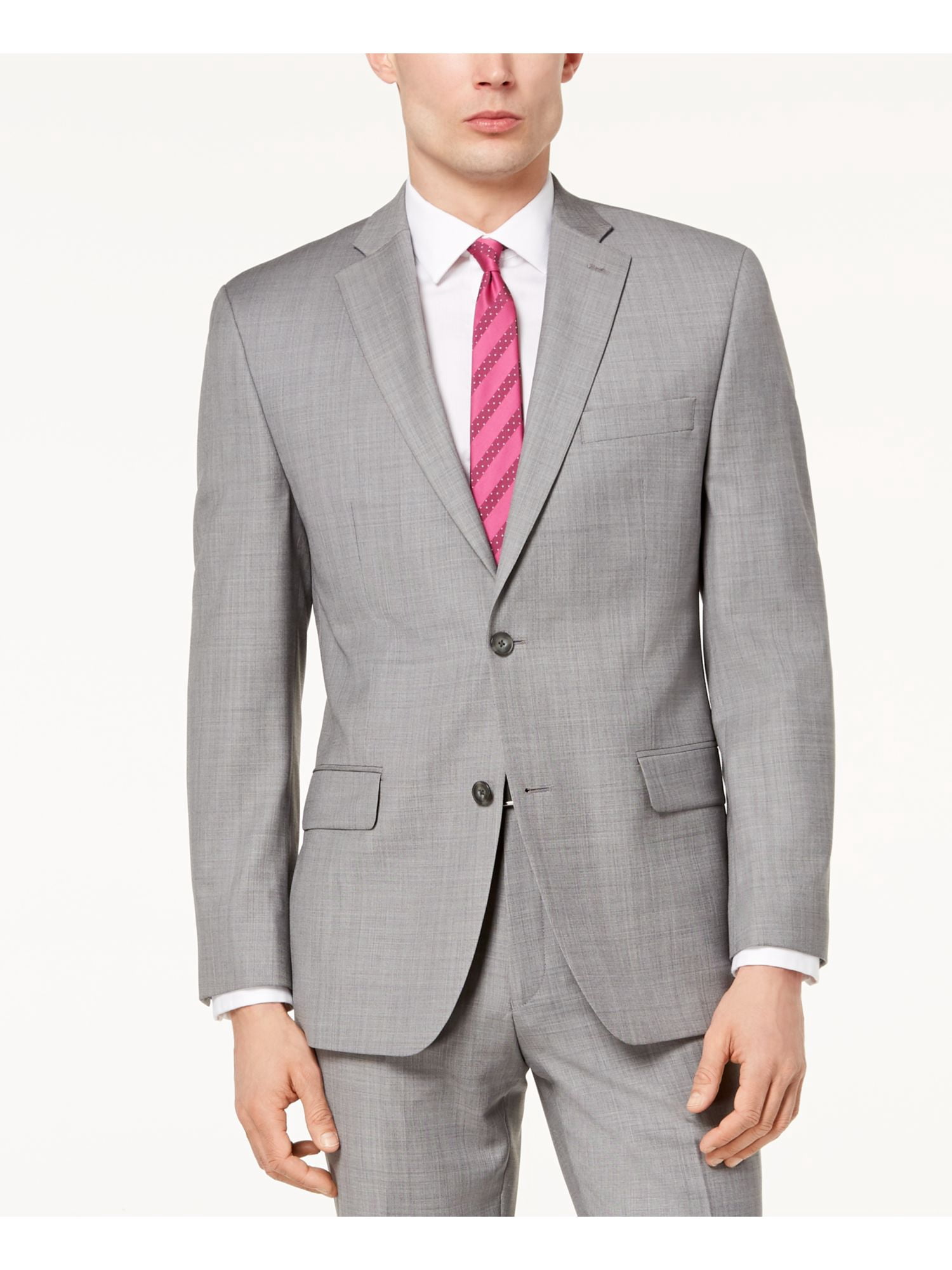 MICHAEL KORS Mens Gray Blazer Jacket 