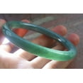 thumbnail image 6 of Icy Green Natural A JADE Jadeite Circle Bangle Bracelet 57 mm 701854 TN, 6 of 12