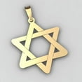 thumbnail image 2 of PicturesOnGold.com Star of David Cut-Out Pendant Female Adult - 1 inch x 1 inch - Solid 14K White Gold, 2 of 2