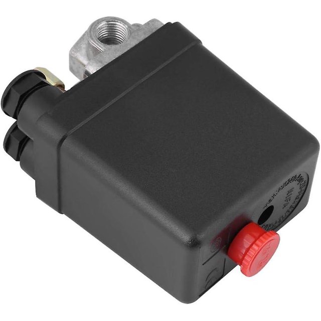 240V16A 4 Port 90PSI -120PSI Air Compressor Pressure Switch Control Valve Spare Parts