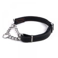 thumbnail image 2 of Stainless Steel Chain Martingale Collars, Durable Anti-Escape Training Collar With Genuine Leather Details, Reflective For Enhanced Visibility, 2 of 5