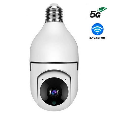 

Light Bulb Security Camera - 2.4Ghz WiFi 1080P 5G Cam with 2 Way Audio (01)