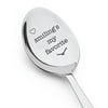 Smiling's My Favorite - st patricks Gift - Funny gifts, Easter Spoon - Cocoa Spoon - best friend gifts - Gift For Him and Her - Engraved Message Spoon - Seasonal gift - dad gifts - gits for mom