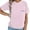 Pink, variant on Gelikeya Nursing Shirts Maternity Tank Tops for Breastfeeding with Hidden Zipper Mama Graphic Tee Shirt Short Sleeve Summer Clothes Hot Pink, Size XXL