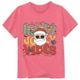 thumbnail image 3 of SonxaHe Big Girl's Tshirt Christmas Santa Letter Print Short Sleeved T-Shirt Kids Holiday Party Cozy Casual T Shirt Pink,Sized 8-9, 3 of 3