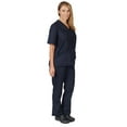 thumbnail image 7 of M&M SCRUBS Women Scrub Set V-Neck Medical Scrub Tops and Drawstring Pants - Pack of 6 Set (Dark Navy Blue, XX-Small), 7 of 7