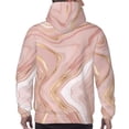 thumbnail image 7 of Picia Rose Gold Glitter Splatter Pattern Casual Men's Hoodie - Lightweight Hooded Sweatshirt with Kangaroo Pocket, Comfortable Pullover for Everyday, Travel-4X-Large, 7 of 7