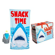 Summer Snack Time Snack Travel Beach Set! Includes Beach Towel, Tote Bag and Water Bottle! Beach Essentials for A Perfect Day On The Sun! Relax and Enjoy The Summer! Choose Your Set! (Snack Time Set)