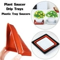 thumbnail image 6 of Square Plant Drip Trays Plastic Plant Trays Plant Plate Water Catcher Flower Pot Tray Outdoor Indoor Garden Supplies BLACK 30 X 30CM/11.81X11.81INCH, 6 of 8