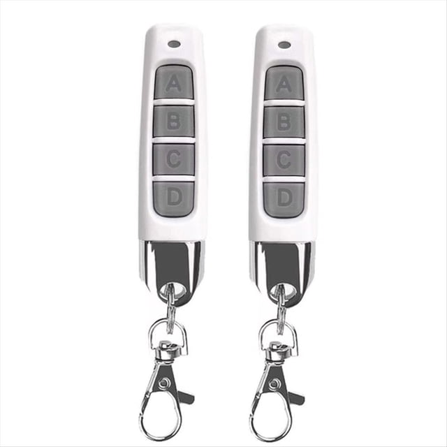 2 Duplicadores Inalámbricos Compactos de Control Remoto de 433 MHz para Puertas de Garaje y Sistemas de Portones. Compatibilidad Universal. Color .