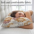 thumbnail image 5 of Geometric Flower Pillow Covers 12"x20", Vintage Country Floral Orange Grey on Linen Soft Brushed Microfiber Breathable Throw Pillow Covers, Decorative Pillowcase with Zipper for Couch Sofa Bedroom, 5 of 9