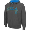 thumbnail image 2 of Men's Colosseum Charcoal UCLA Bruins Arch & Logo 3.0 Full-Zip Hoodie, 2 of 3