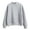 Gray, variant on Women's Solid Color Long Sleeve Sweatshirt O-Neck Sweatshirt for Women Women's Fashion Warm Yellow Sweatshirt M