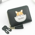 thumbnail image 2 of Cartoon Character Girls Women Faux Leather Small Wallet Cute Pattern Clutch Purse Coin Holder, 2 of 7