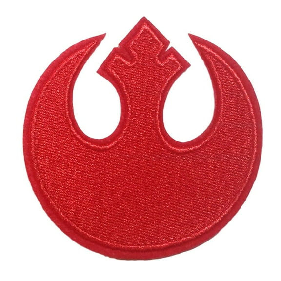 Star Wars Rebel Alliance Red 2 3/4" Wide Embroidered Iron On Patch