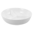 thumbnail image 1 of Bandeja de cerámica con divisiones: Plato decorativo de 3 compartimentos apto para microondas para comidas con porciones controladas - Presentación de aperitivos y comidas familiares, 1 of 7