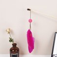 thumbnail image 2 of Kitten Wand Faux Feather Interactive Kitten Teaser Wand Cat Toy Wand with Ball, 2 of 10
