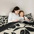 thumbnail image 5 of Feelyou Cartoon Groovy Flower Queen Comforter Set for Kids, Rustic Farmhouse Bedding Sets, Plant Botanical Reversible Bedding Comforter Set, Ultra Soft Home Decor, 3-Piece, 5 of 8