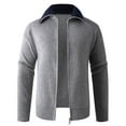 thumbnail image 2 of Ceisia Men's Slim-Fit Color-Blocked Zipper Knit Cardigan Multi-Solid for Spring Gift, 2 of 9